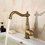 Wasserhahn Antik Messing Grade Rotierende Bad Wasserhahn WC Einhebel Kaltwasser Wasserhahn Dusche W