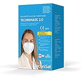 TechniSat TECHNIMASK 2.0 - FFP2 Maske (5-lagige Gesichtsmaske mit hochwertigem Vlies, Mund- und Nasen-Bedeckung, dermatologisch getestet, Made in Germany) Muster Blumen - 15 Stück