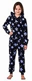 Mädchen Jumpsuit Overall Schlafanzug Pyjama Langarm in Sterne Optik - 202 467 97 961, Farbe:Marine, Größe:176