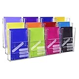 12-Fach DIN A5 Wandprospekthalter/Dokumentenhalter/Prospektspender/Wandhalter/M