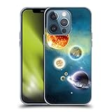 Head Case Designs Offiziell Offizielle Simone Gatterwe EIN Neues Sonnensystem Planeten Soft Gel Handyhülle Hülle kompatibel mit Apple iPhone 13