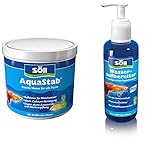 Söll 12729 AquaStab Wasserstabilisator für Aquarium 500 g - Effektiver Wasseraufbereiter reguliert pH-Wert & 12635 Wasseraufbereiter Aqua 500 ml für 2.000 Liter Aquariumwasser - Wasserreinigung