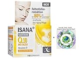 ISANA Anti-Falten Q10 Nachtcreme - straffende Anti-Aging Pflege - mit Macadamia-Öl - 50 mL