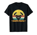 Herren Mops Papa Retro Hunde Mops Pulli Best Pug Dad Ever T-S