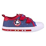 Cerdá 2300004706_T024-C56 Sneaker aus Segeltuch für Kinder von Micky Maus, offizielles Lizenzprodukt von Disney, Blau/Rot, 24 EU