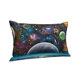 zsst Kissenbezug für Zuhause, dekorativer Weltraum, Universum, Galaxie, Sonnensystem, Kissenbezug, 50,8 x 76,2