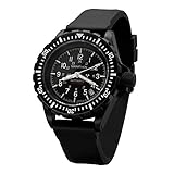 Marathon Armbanduhr WW194006BK-NGM GSAR Swiss Made Military Issue Taucheruhr Automatikuhr (41 mm, Anthrazitschwarz, keine Regierungsmarkierungen)