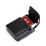 XIAOXIA Herren Gürtel zum Aufhängen Gürtel Tragbar Einfach Kreativ Metall Schutzhülle Zigarettenetui Flip Leder Paket 20 Zigarettenhü
