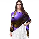 ART VVIES Schal Dünn und leicht Weicher Damenschal Stola Sheer Long Fashion Sonnenschutzdruck Halten Sie warm für die Frau die ganze Saison Wolf M