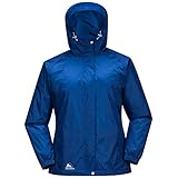 Cox Swain Damen Regenjacke Male - mit Kapuze, super leicht!, Colour: Mazarine Blue, Size: M