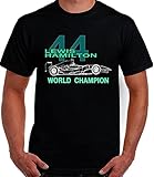 Lewis Hamilton World SHAMPION Art Graphic Design T Shirt Man T-Shirt 100% Cotton Sleeve Shirt Black XL
