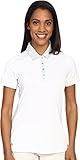 adidas Golf Damen Essentials Sport Mesh Print Polo Shirt, Damen, weiß, M