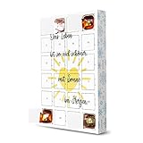 artboxONE Adventskalender mit Pralinen von Ferrero Sonne im Herzen Adventskalender Typog