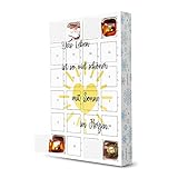 artboxONE Adventskalender mit Pralinen von Ferrero Sonne im Herzen Adventskalender Typog