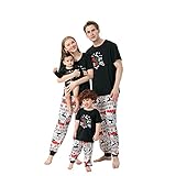 Weihnachten Kinder Kleidung kleinigkeit 2 Jahre Schlafanzug Weihnachts Pyjama Weihnachtspyjama Nachthemd Nachtwäsche Schlafshirt Schlafanzüge Geschenk Sleepwear Weihnachtsoutfit Weihnachtsp