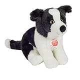 Teddy Hermann 91959 Hund Border Collie Welpe sitzend 25 cm, Kuscheltier, Plü