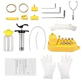 AMTOVL Entlüftungssatz Fahrrad für Shimano, MAGURA, TEKTRO, SRAM, professioneller Entlüftungssatz Mineralöl für hydraulische Scheibenbremsen Werkzeugsatz Fahrradentlüftung