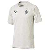 PUMA Herren Borussia Mönchengladbach Casuals T-Shirt, hellgrau/schwarz, L-52/54