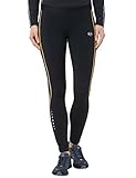 Ultrasport Damen Thermo-Dynamic lang Laufhose, black yellow, M