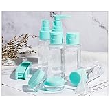 Reiseflaschen zum Befüllen Set, 11Stück Auslaufsicher Reise Flaschen, Nachfüllbare leer Flaschen, Transparentes Kosmetik Container für Shampoo, Spülung, Duschg