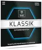 Gitarrensaiten Konzertgitarre - Nylon Saiten für Akustikgitarre (klassische Gitarre) | 6 Saiten-S