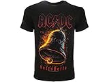 ACDC Herren T-Shirt AC/DC DC Original Hells Bells Offizielles Schwarz T-Shirt Campane Hard Rock, Schwarz , XXL