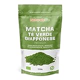 Matcha Tee Pulver Bio - Premium-Qualität - 100g. Original Green Tea aus Japan. Japanischer Matcha ideal zum Trinken. Grüntee-Pulver für Latte, Smoothies, Matcha-Getränk. Hergestellt in Uji, Ky