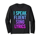 I Speak Fluent Songtext Lustiger Musikspruch Sänger Geschenk Lang