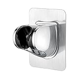 Ibergrif Duschkopfhalterung Ohne Bohren 3M Kleber - Duschhalterung Verstellbar (45°), Handbrause Halterung Universal für Duschkopf, Handbrause, Badinstallationen, Brausehalter Wandmontage, C