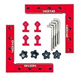 90 Grad Rechtwinkliges Positionierungsquadrate L-Form Befestigungsklammer Quadratisches Tischlerplatten Für Tischler Holzbearbeitung Eckklemmwerkzeug (140x140mm)