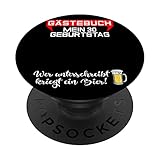 Gästebuch Mein 30 Geburtstag Party 30 Jahre Unterschriften PopSockets mit austauschbarem PopGrip