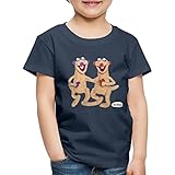 Spreadshirt Jan Und Henry Kinder Premium T-Shirt, 122-128, Navy