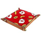 Leder Tablett,Taschenleerer,Valet Tray,Tablett Organizer,Viel glück cat. ,für Kommode Schreibtisch W