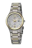 ETT Eco Tech Time Funk Solar Damen Uhr Analog mit Titan Armband ELT-11437-10M
