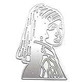 YOURPAI Scrapbook-Stempel, Feminine Metall-Stanzformen, Schablone für Bastelarbeiten, Scrapbooking, Album, Papierkarten, Vorlage, Silb