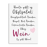Postkarte Meine Laune ist im Keller WEIN Postkarte Motivationskarte lustig Sprüche Postkarte Wein Geschenk Mädelsab
