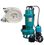 Tauchpumpe 1500W IBO 1,5 kW mit Zerkleinerer + 2' Storz C + 20m Schlauch - Pumpe, Wasserpumpe, SCHMUTZWASSERPUMPE, SCHNEIDWERK, FÄKALIENPUMPE mit B