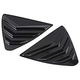 RTYU Seite Tuyere Louvers Vent Rückviertelseitenscheibe Louvers Lüftungsabdeckung Trim-Panel-Fenster Jalousien Triangular gepasst Fit for Mazda CX-5 2019 Seitenfenster Louver Lamelle (Color : Silver)