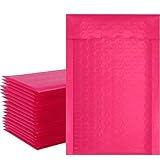 Alliebe 50 Pack 10x20cm Poly Bubble Mailers selbst Siegel Hot Pink gepolsterte Umschläge Mailer Polsterumschläg