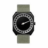 slow Jo 15 - Olive Green Canvas, Black Case, Black Dial - Swiss M