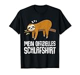 Schlafmütze Schlafshirt Pyjama Chill out Faultier Schlaf T-S