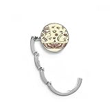 DIYthinker Ägypten Abstrakt Pharao Schwarze Katze Muster Tabelle Haken Falttasche Schreibtisch Aufhänger Faltbare Halter 4,4 x 4,4 cm (Breite x Höhe) gefaltet Mehrfarbig