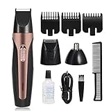 Herren Haarschneider 3in1 Haarschneider Electric Barbers Clipper Set Schnurloses Haarschnitt Kopfrasierer Pflegeset USB Wiederaufladbares, geräuscharmes Desig