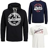 JACK & JONES Herren Big Size Box 3 teilig Sweat Hoodie Pullover T Shirt Übergröße Plus Size 3XL 4XL 5XL 6XL 7XL 8XL (XXXXXXXL, BigSize Box 4)