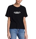 Pablo Escobar Knot Matrosen-Symbol_MRZ1877 Top T-Shirt 100% Baumwolle für Frauen, T-Shirt für Sommer, Geschenk, Damen, Freizeithemd - Schwarz - X-Groß