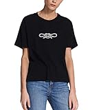 Pablo Escobar Knot Matrosen-Symbol_MRZ1877 Top T-Shirt 100% Baumwolle für Frauen, T-Shirt für Sommer, Geschenk, Damen, Freizeithemd - Schwarz - X-Groß