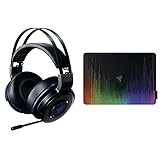 Razer Thresher 7.1 für Playstation - Wireless Gaming Headset für PS4, PS5 und PC (Kopfhörer, Dolby 7.1 Surround-Sound) Schwarz-Blau & Sphex V2 Gaming Mauspad Medium (mit ultradünner Oberfläche)