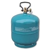 Preis-Zone Leere befüllbare Camping Gasflasche Propan Butan 3kg/7,2L Campinggas Grillen BBQ Gas Gaskocher Bradas 9037