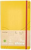 Share Journal A5, 192 Seiten, punktkariert (Farbe gelb), Y-07-07-04