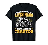 Herren Traktor Traktorfahrer Trecker Alter Mann Landwirt Geschenk T-S